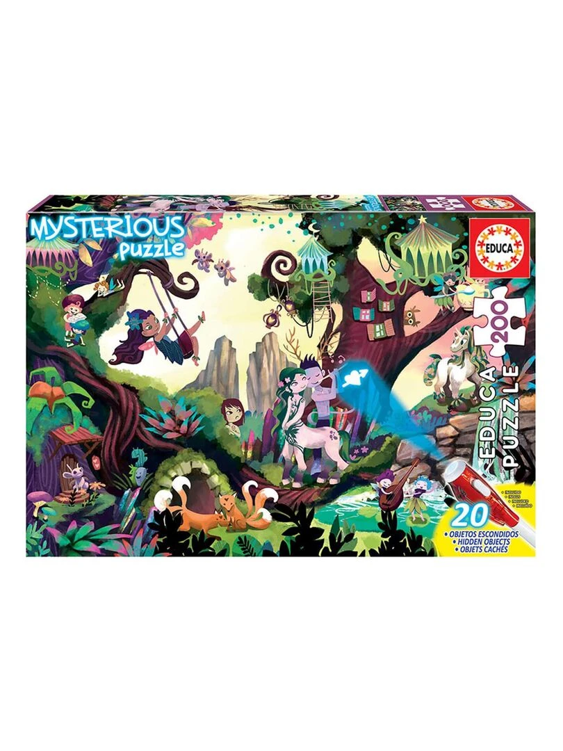 Puzzle 200 pièces : Mysterious Puzzle Junior : Forêt Enchantée N/A