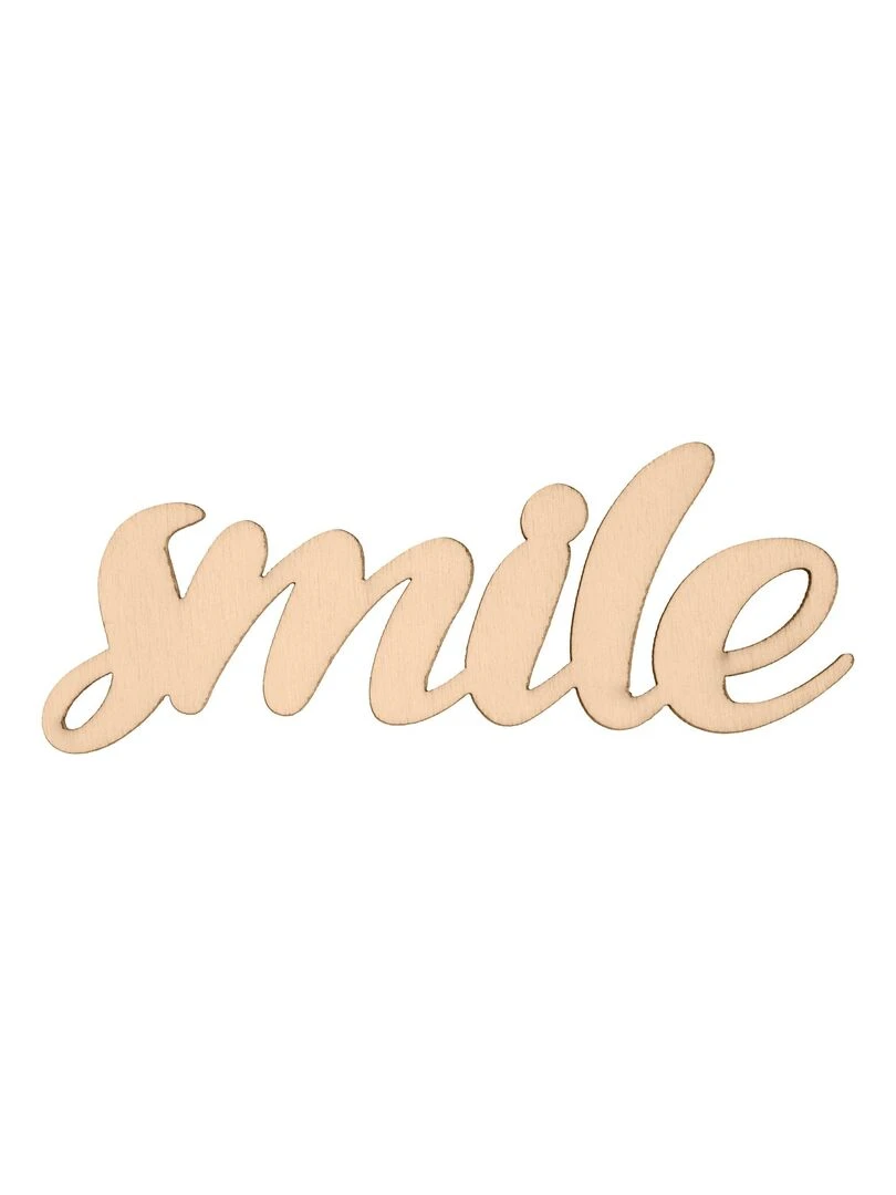 Mot en bois "Smile" N/A
