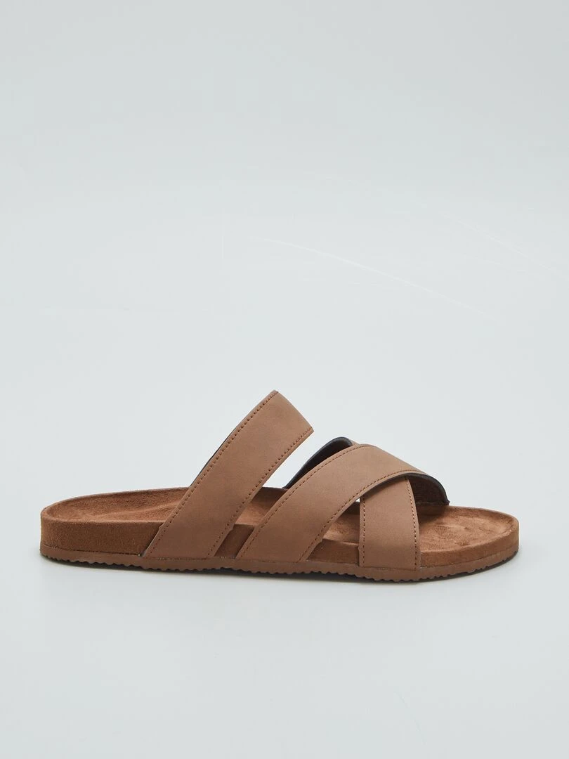 Sandales unies Marron