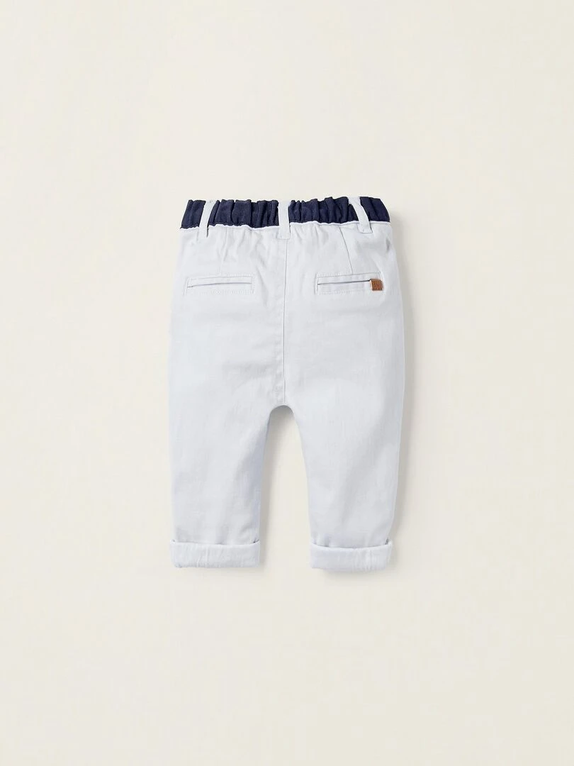 Pantalon Chino pour Nouveau Né Bleu clair