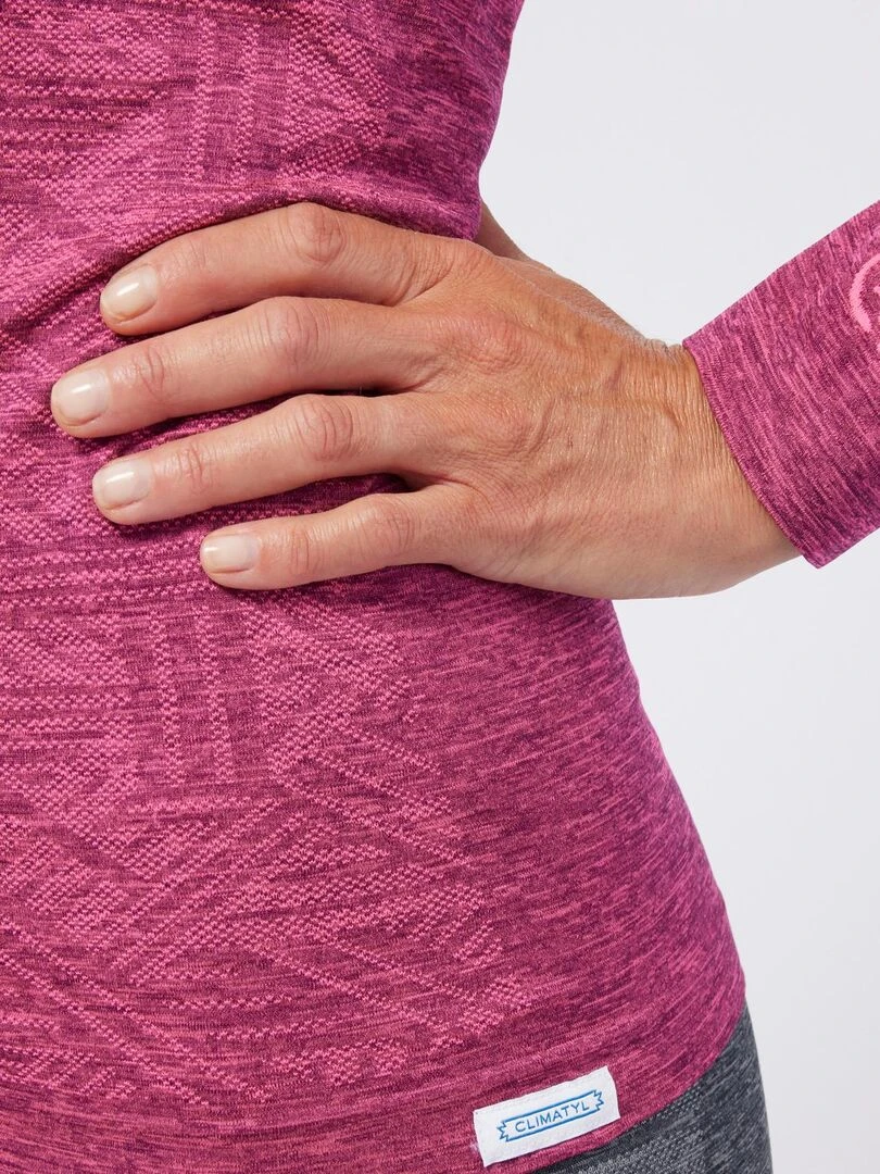 Tee shirt manches longues Dynamic Climatyl   DamartSport   Rose