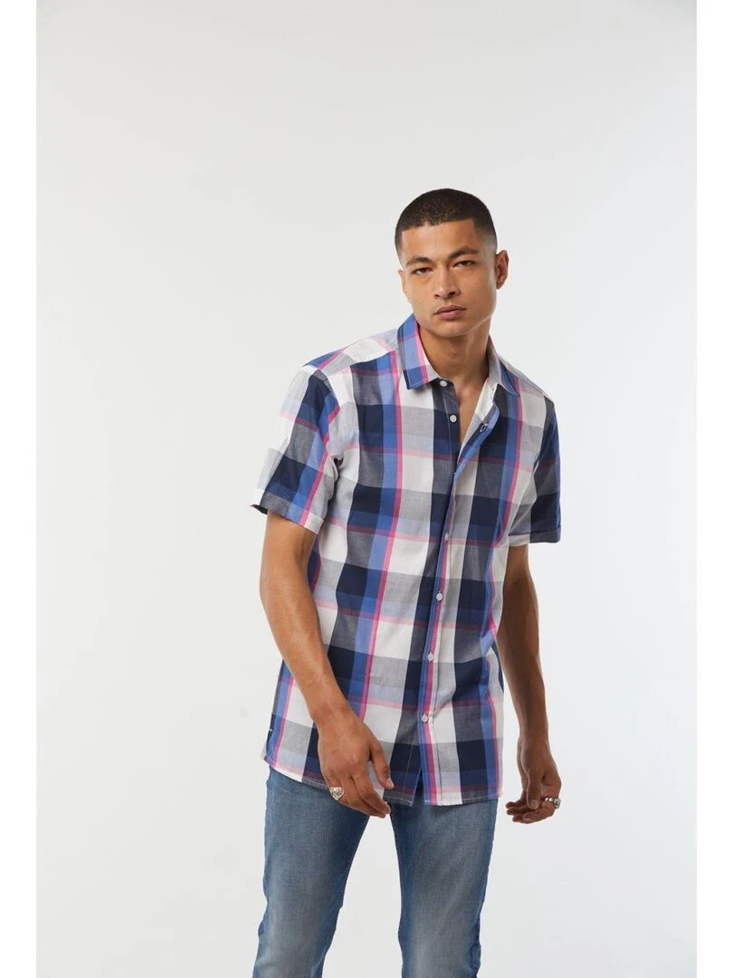 Lee Cooper   Chemise manches courtes coton relax DOPLIS   Rose fushia