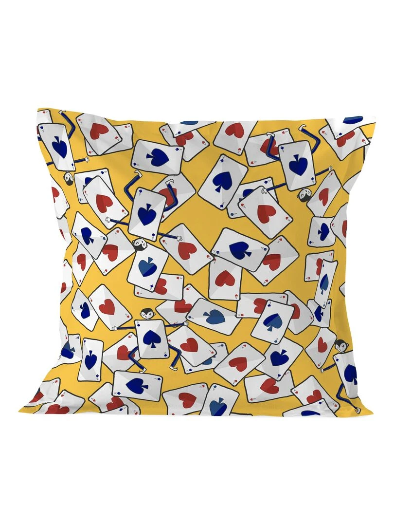 Taie d'oreiller Tea time Lit Bébé "Happyfriday"   Bleu Jaune