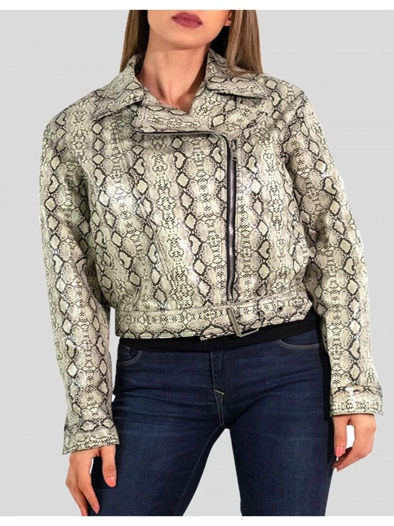 Blouson perfecto Kebello Beige