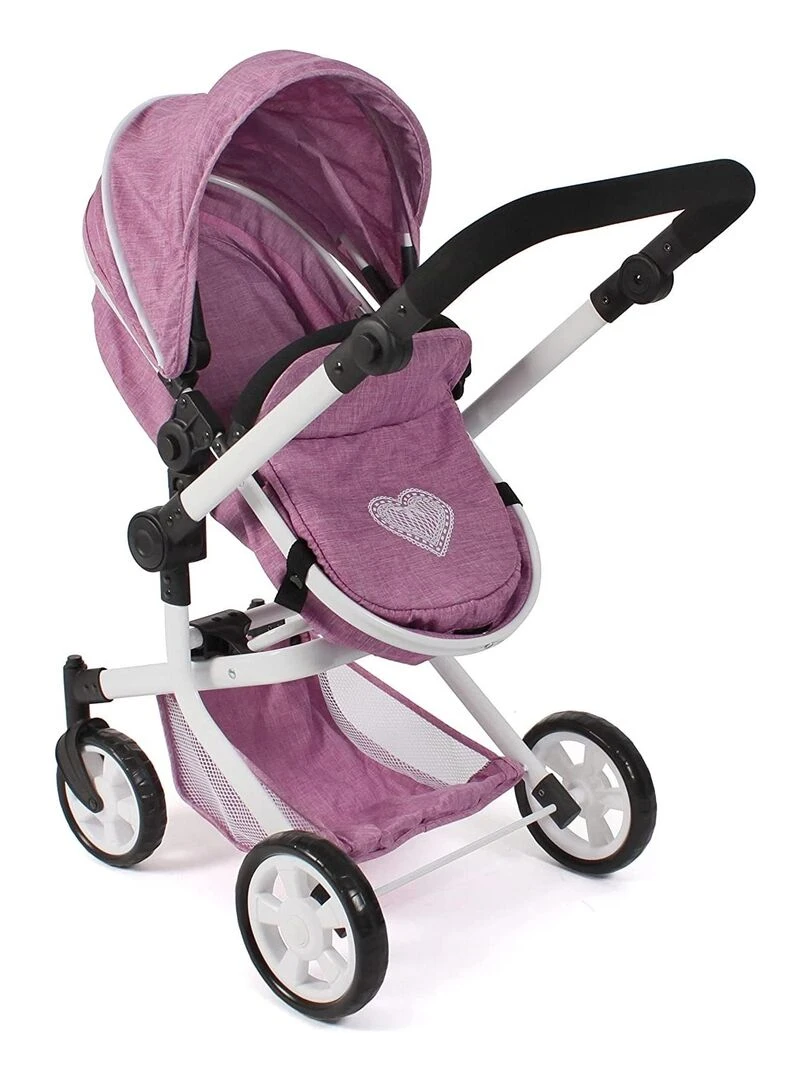 Poussette combinée 2 en 1 Mika Jean rose   N/A