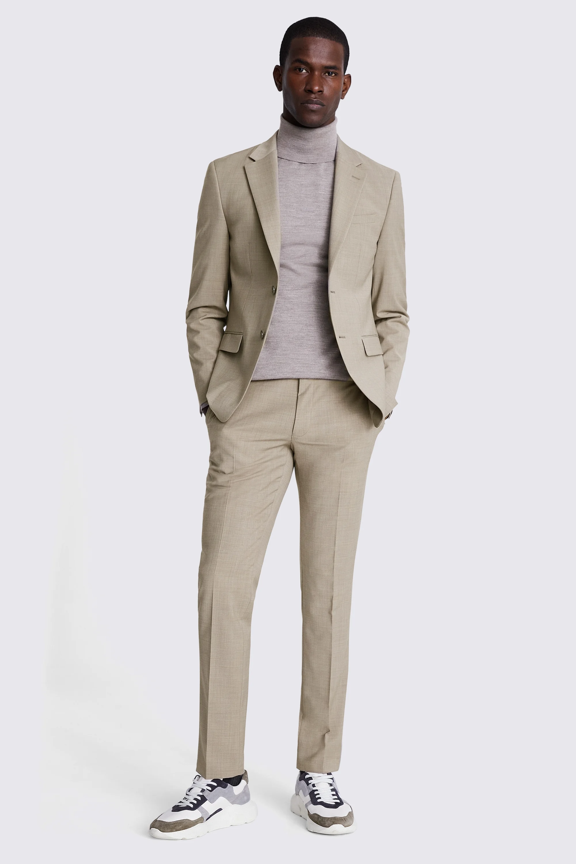 Tailored Fit Blue Check Performance Jacket    Buy Online at Moss