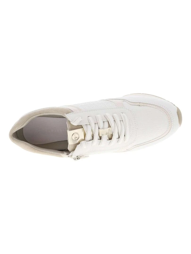TAMARIS   Baskets basses   Blanc cassé