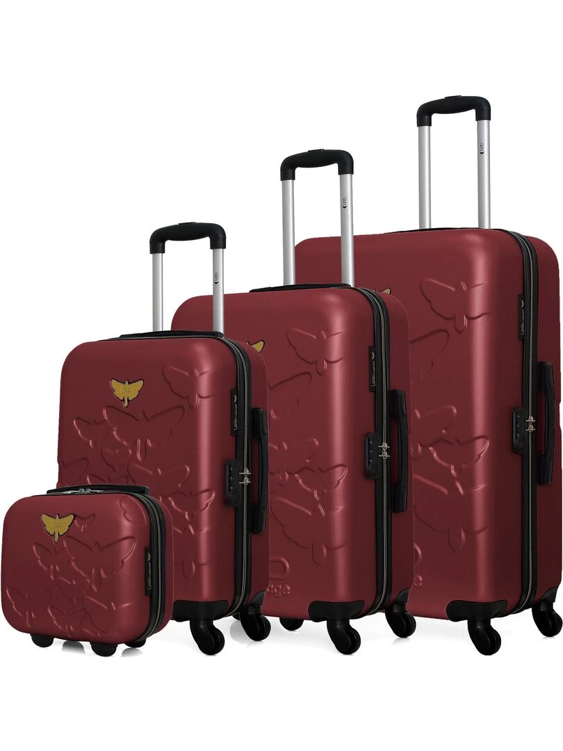 LPB LUGGAGE SET DE 4 AELYS C Bordeaux