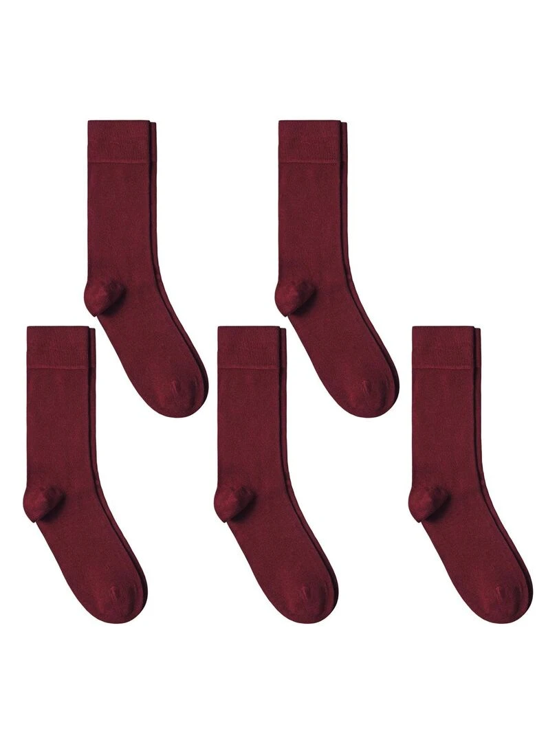 Chaussettes Jersey Coton Lot 5 Paires Fabrication UE Bordeaux