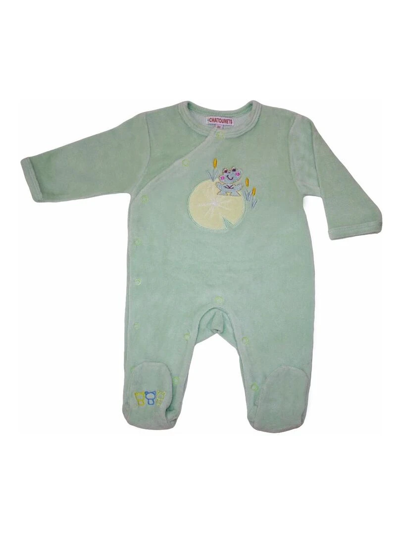 Pyjama "PETITE GRENOUILLE" LES CHATOUNETS Vert