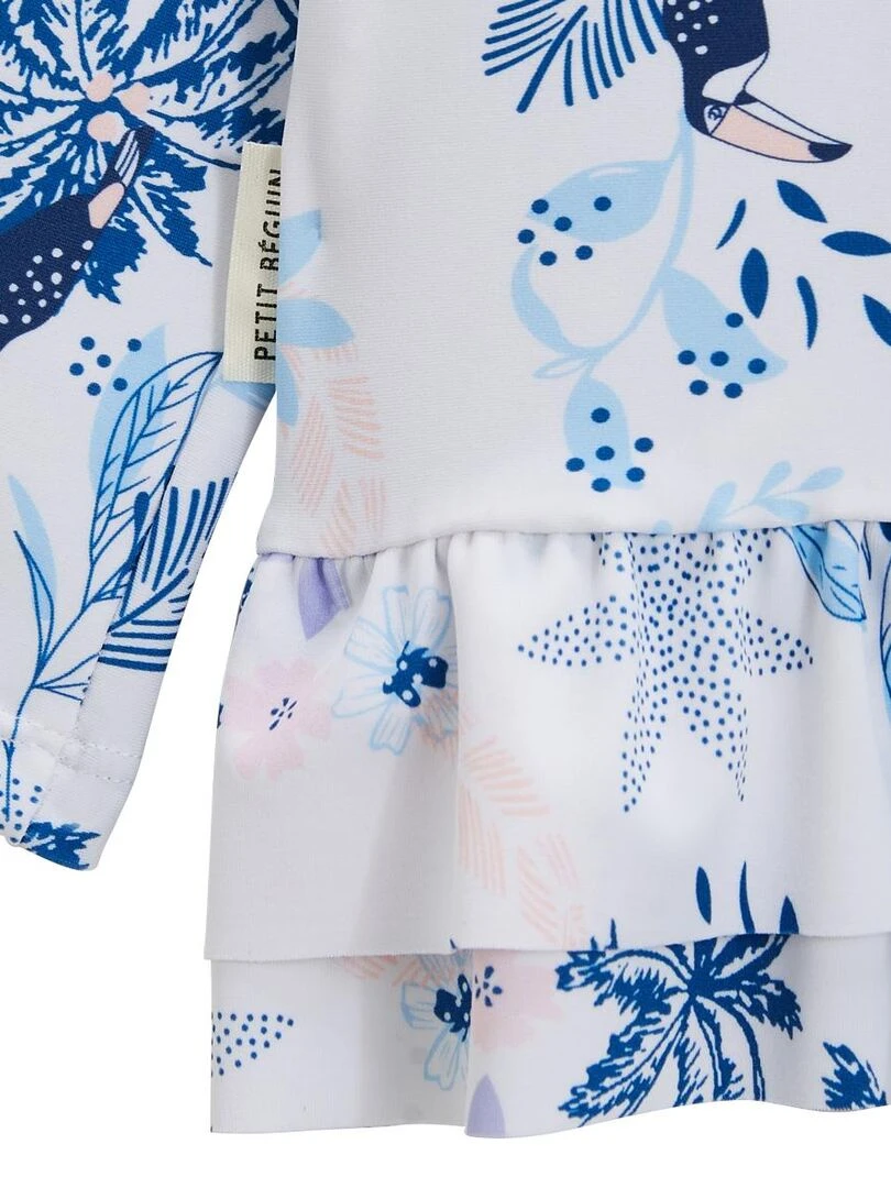 Maillot de bain bébé 2 pièces t shirt de protection UV & culotte Moorea Bleu