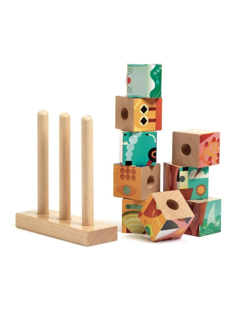 Puzzle 9 cubes en bois : Puzz Up : Sea N/A