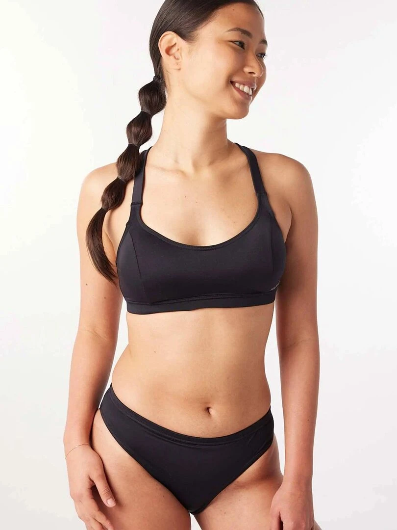 Culotte de Bain Menstruel Bikini adulte Noir Noir