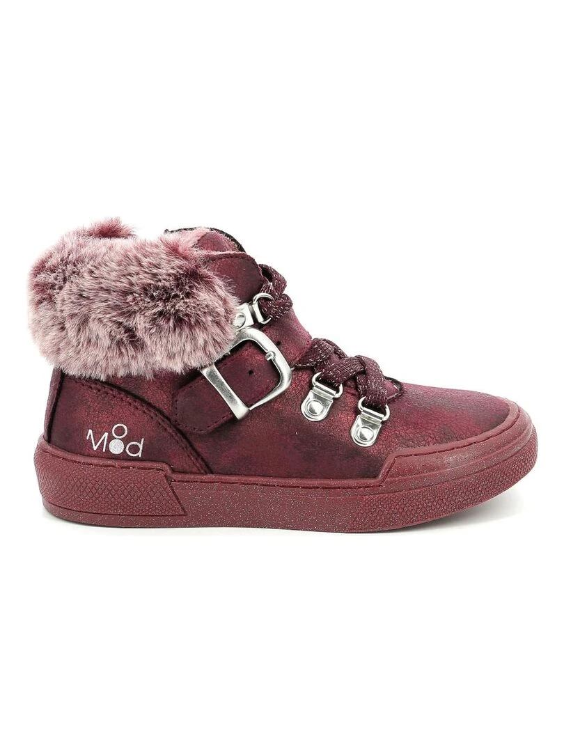 Boots Synthetique Arisnow Bordeaux