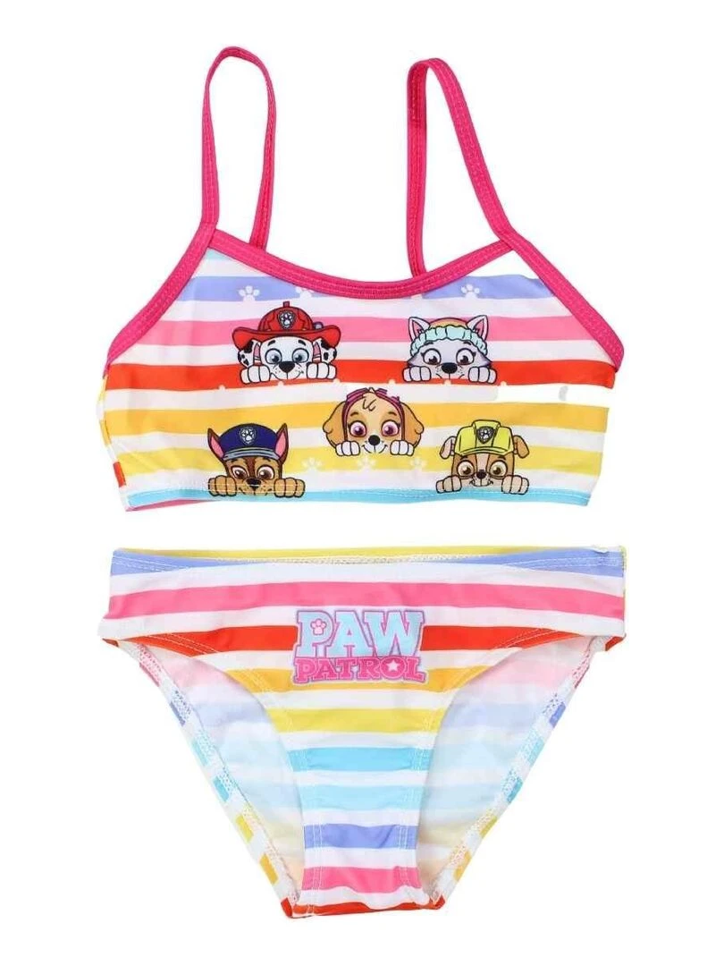 La Pat' Patrouille Maillot De Bain fille imprimé La Pat' Patrouille Rose