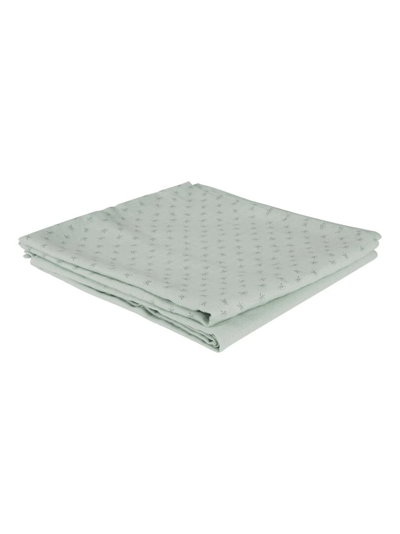 ROBA Lot 2 Serviettes d'Allaitement 'Lil Planet'   120 x120   Coton Bio OEKOTEX   Vert