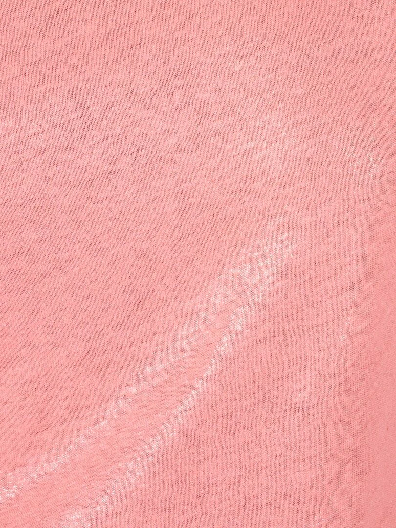 Tee shirt mélange lin et viscose   Damart   Rose