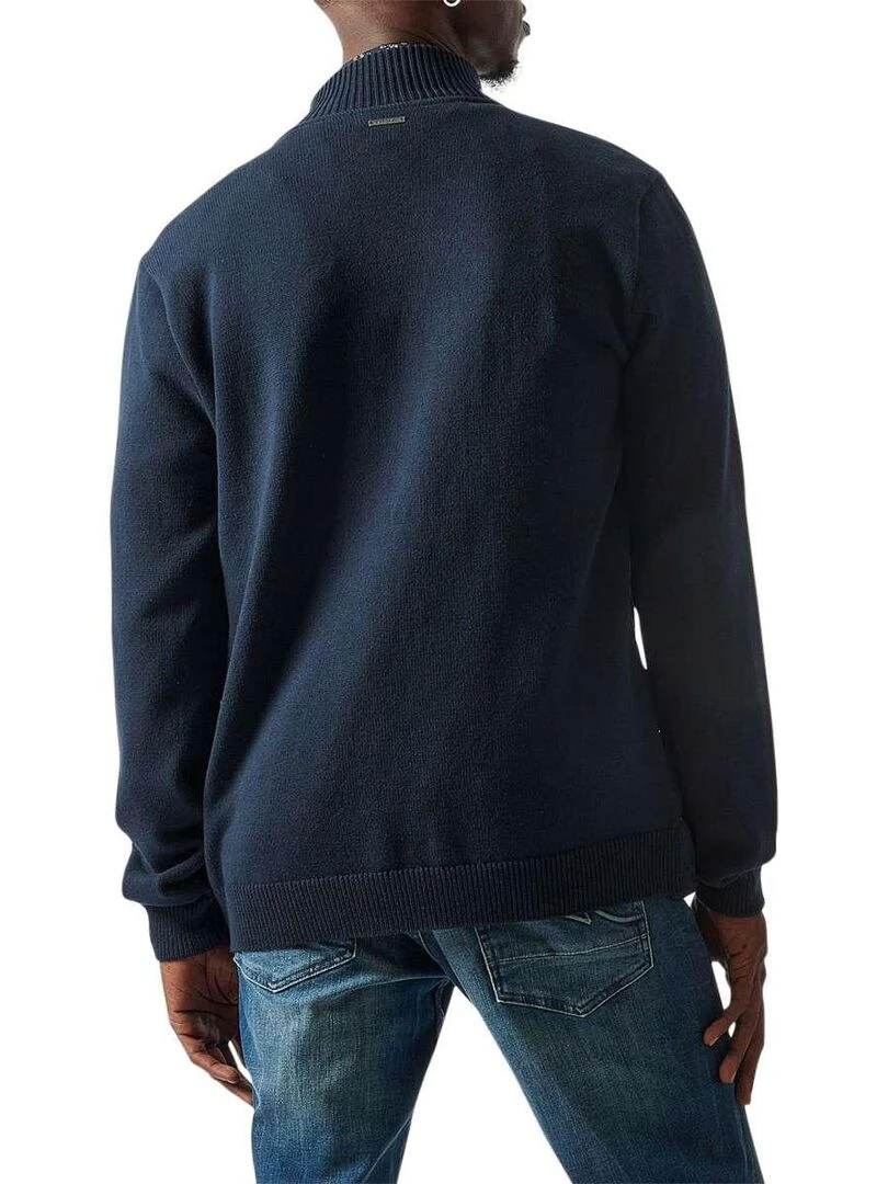 KAPORAL Cardigan coton zippé Bleu marine