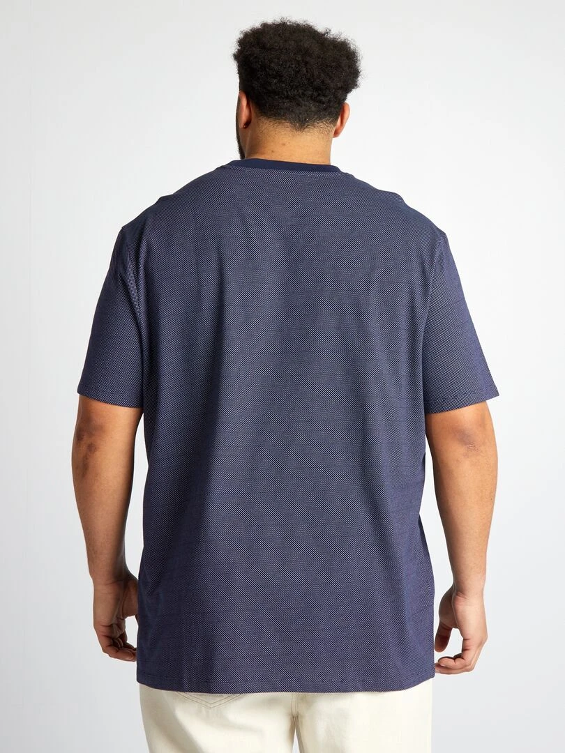 T shirt stretch manches courtes   Noir