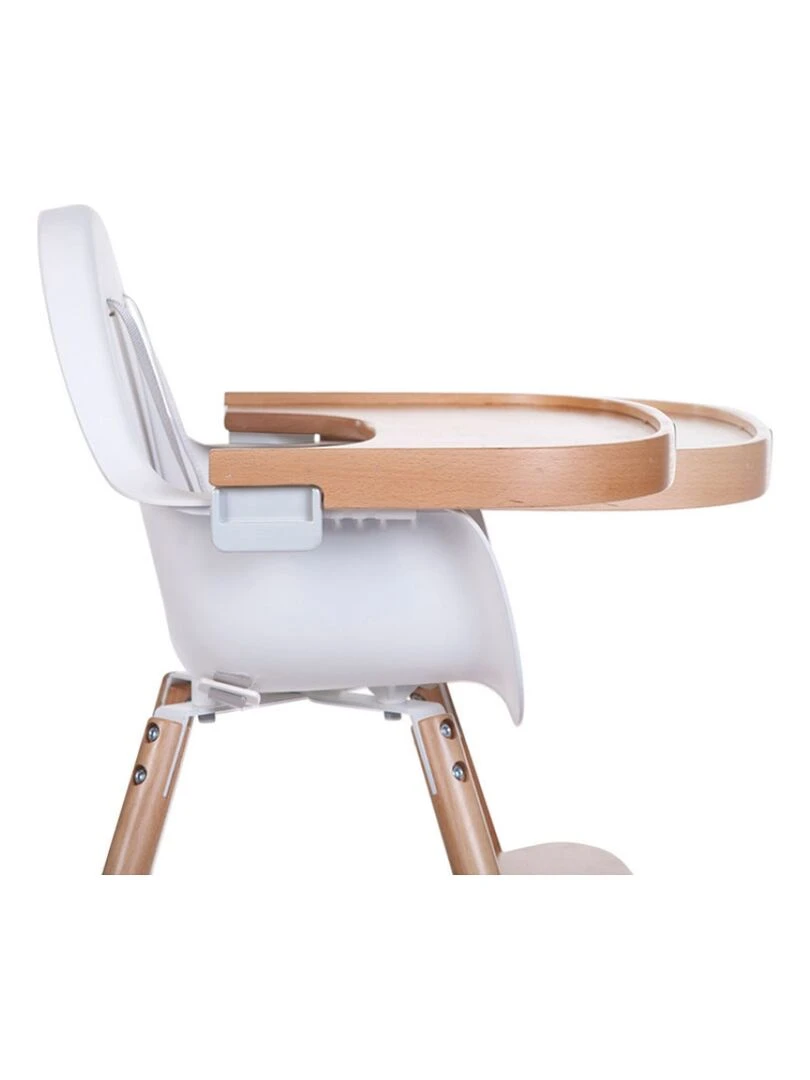Tablette de repas amovible pour chaise haute Evolu 2 et Evolu One.80° en bois naturel Beige