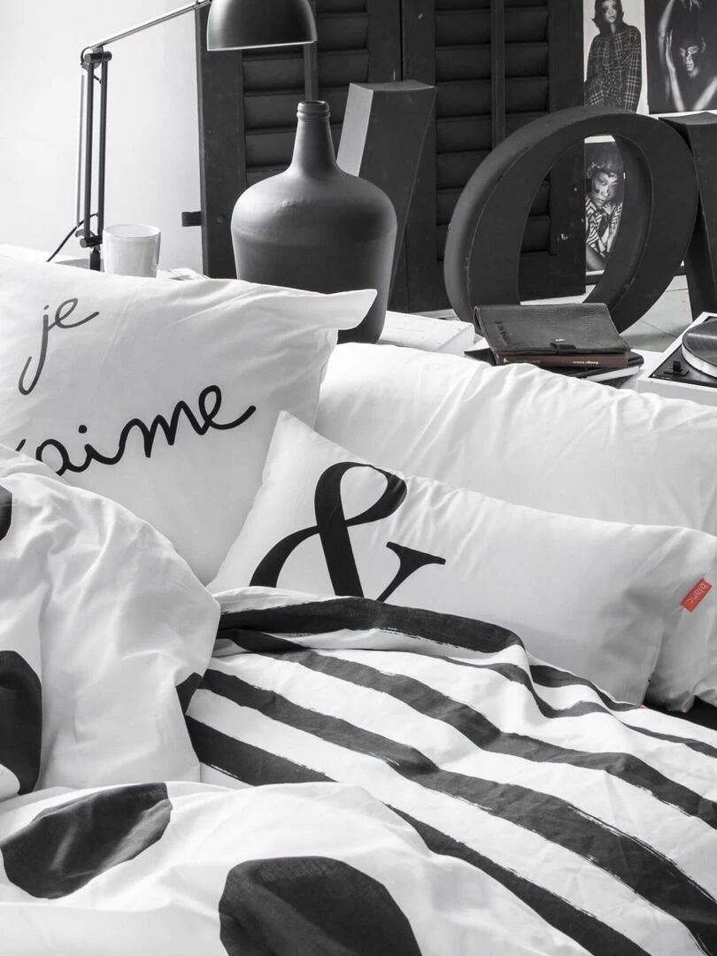 Housse de coussin Star "Happyfriday"   Blanc
