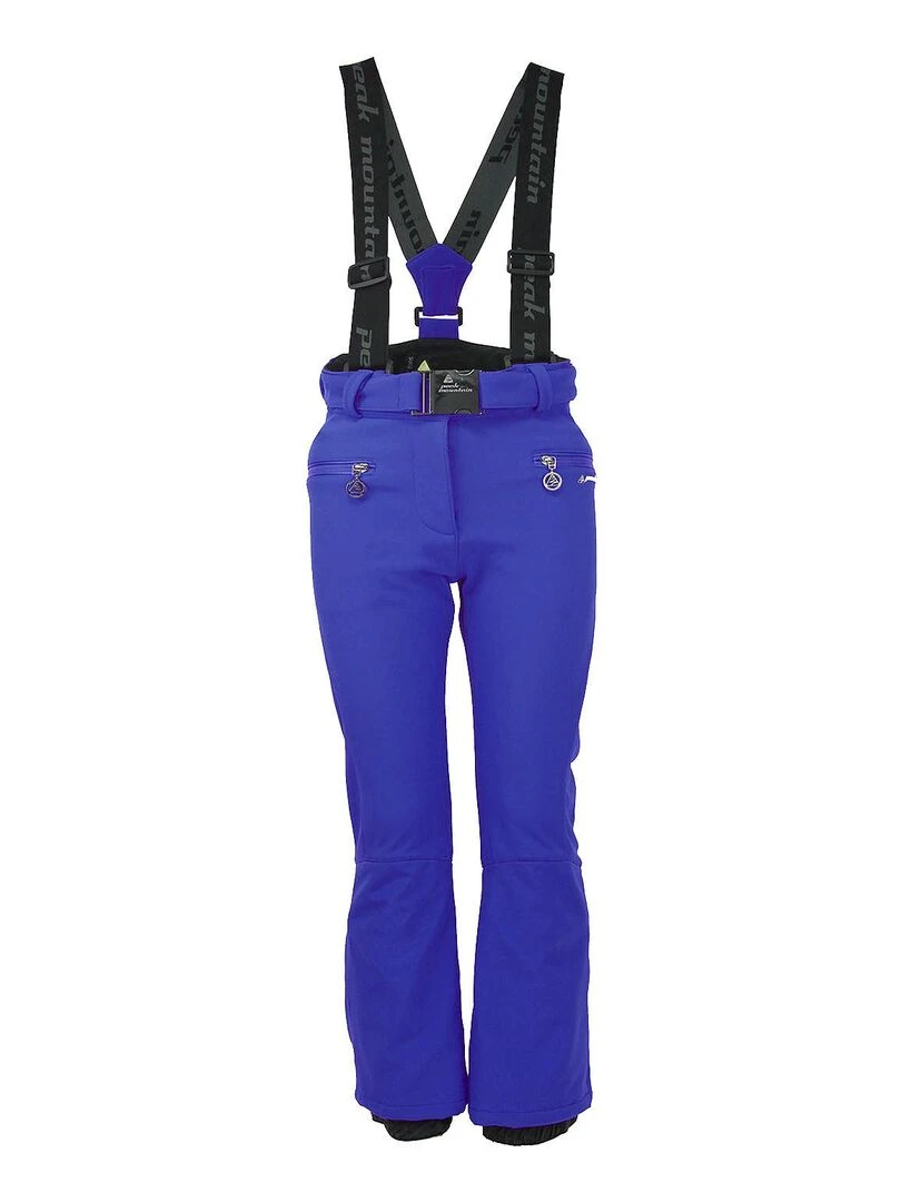 Pantalon de ski softshell fille GAFUZZA PEAK MOUNTAIN Bleu