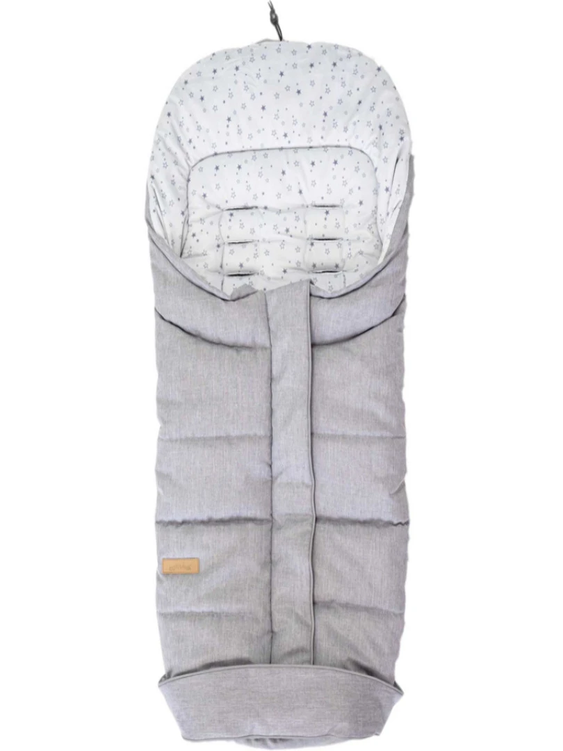 Chancelière Passe Sangle Poussette Étoile Grise (100 Cm) Gris