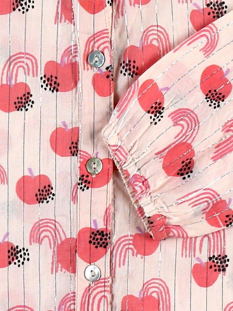 Blouse à imprimés pomme  clair   Noukie's   Rose