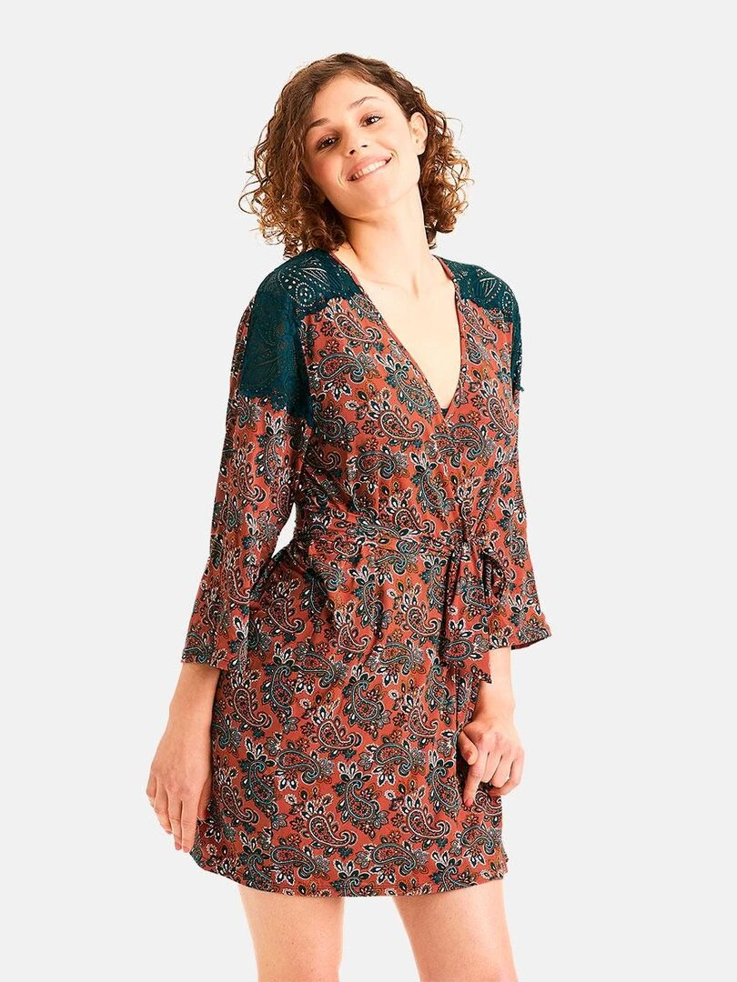 Kimono METRO   Pomm'Poire   Marron