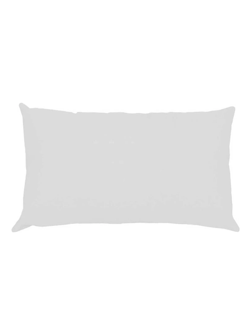 Taie D'oreiller Rectangle Unie en Coton Blanc