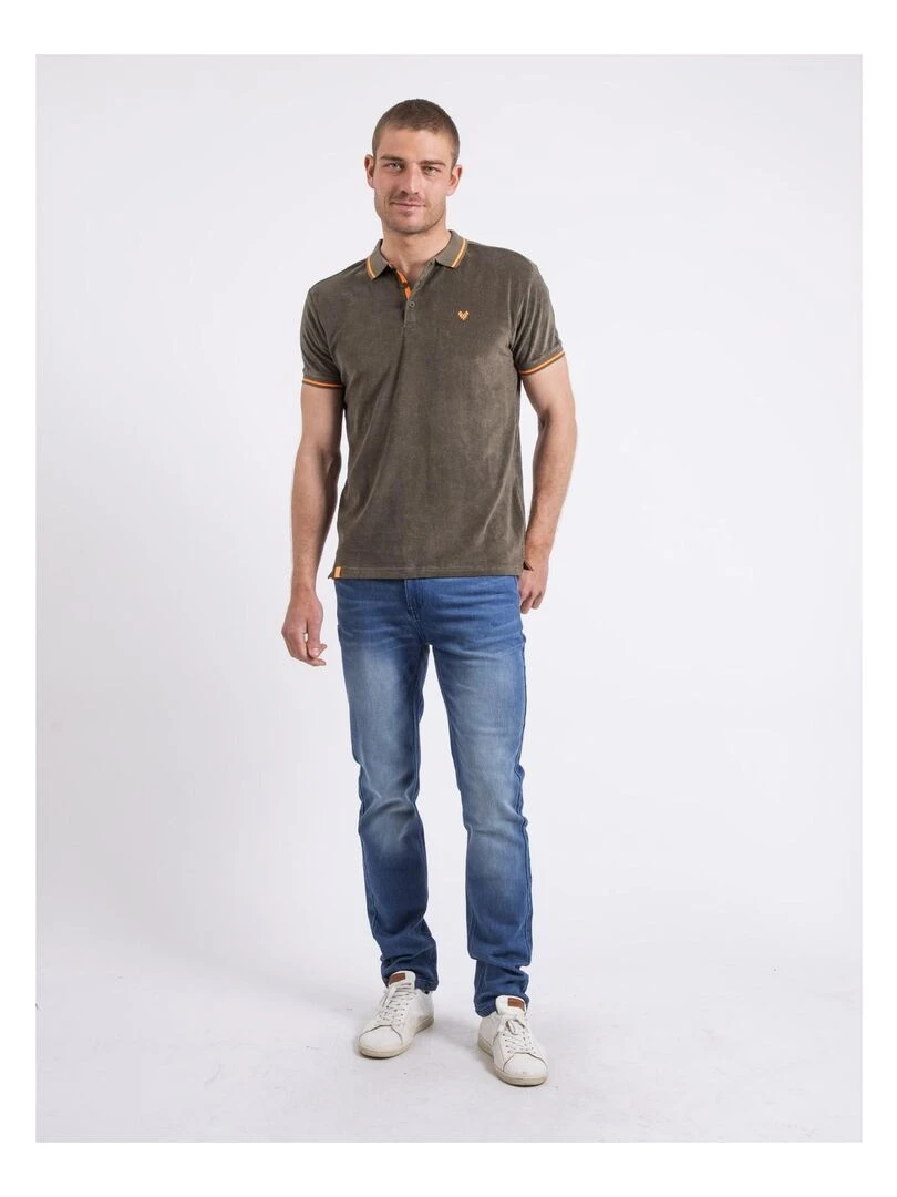 Polo manches courtes PAMEDI   Kaki