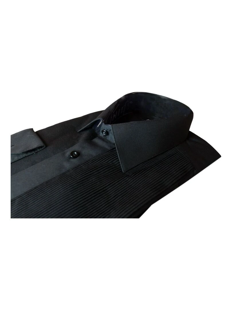 Chemise plastron Kebello Noir Noir