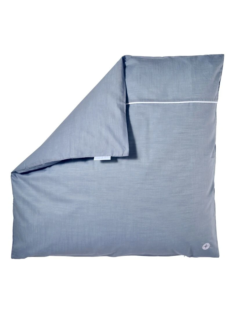 Housse de couette bébé en coton 80 x 80 cm   Bleu