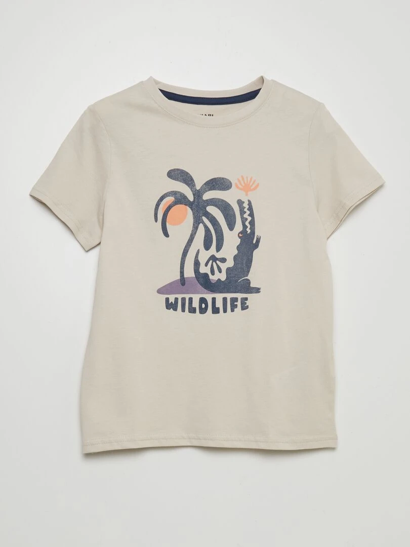 T shirt en jersey 'surf' n Blanc