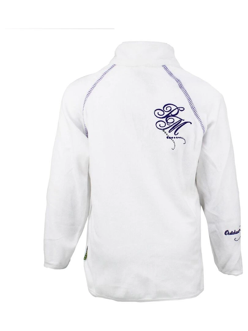 Blouson polaire fille FAFONE PEAK MOUNTAIN Blanc