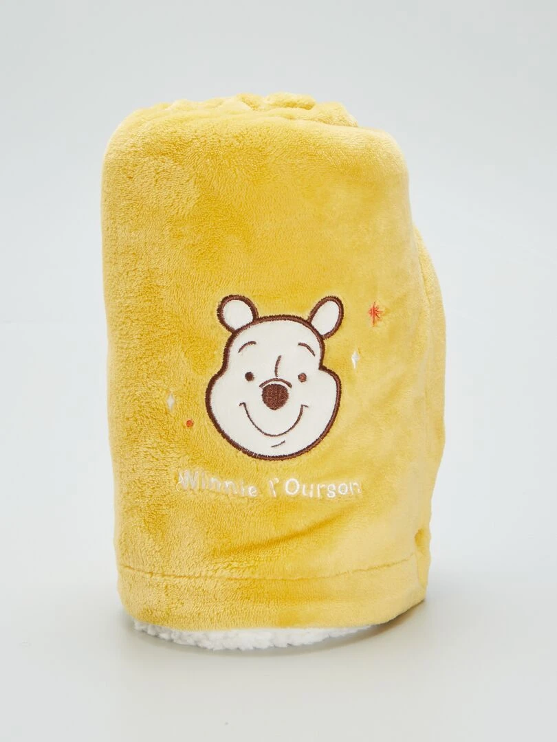 Couverture en polaire et sherpa 'Disney' Jaune
