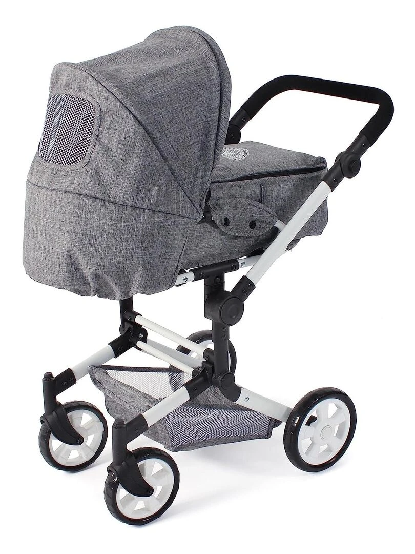Poussette de poupée combinée JARA jean gris   N/A