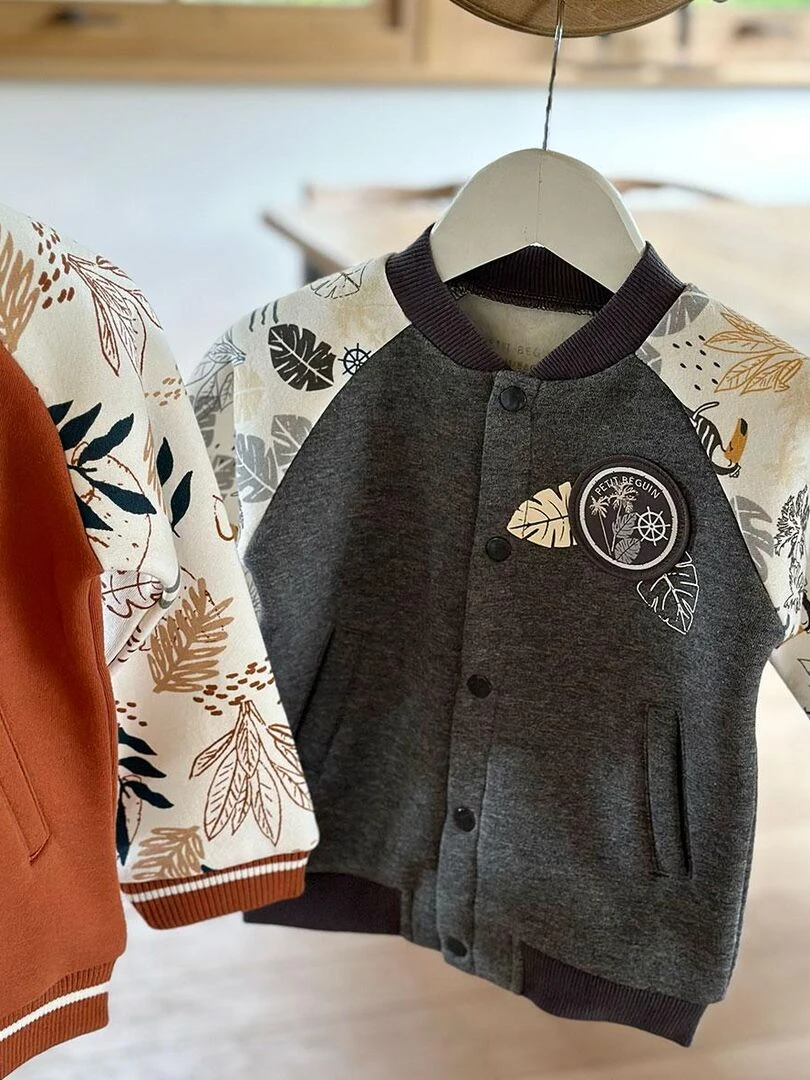 Veste teddy bébé Touctouc   Gris Gris