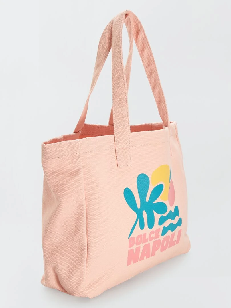 Sac cabas en toile Rose clair