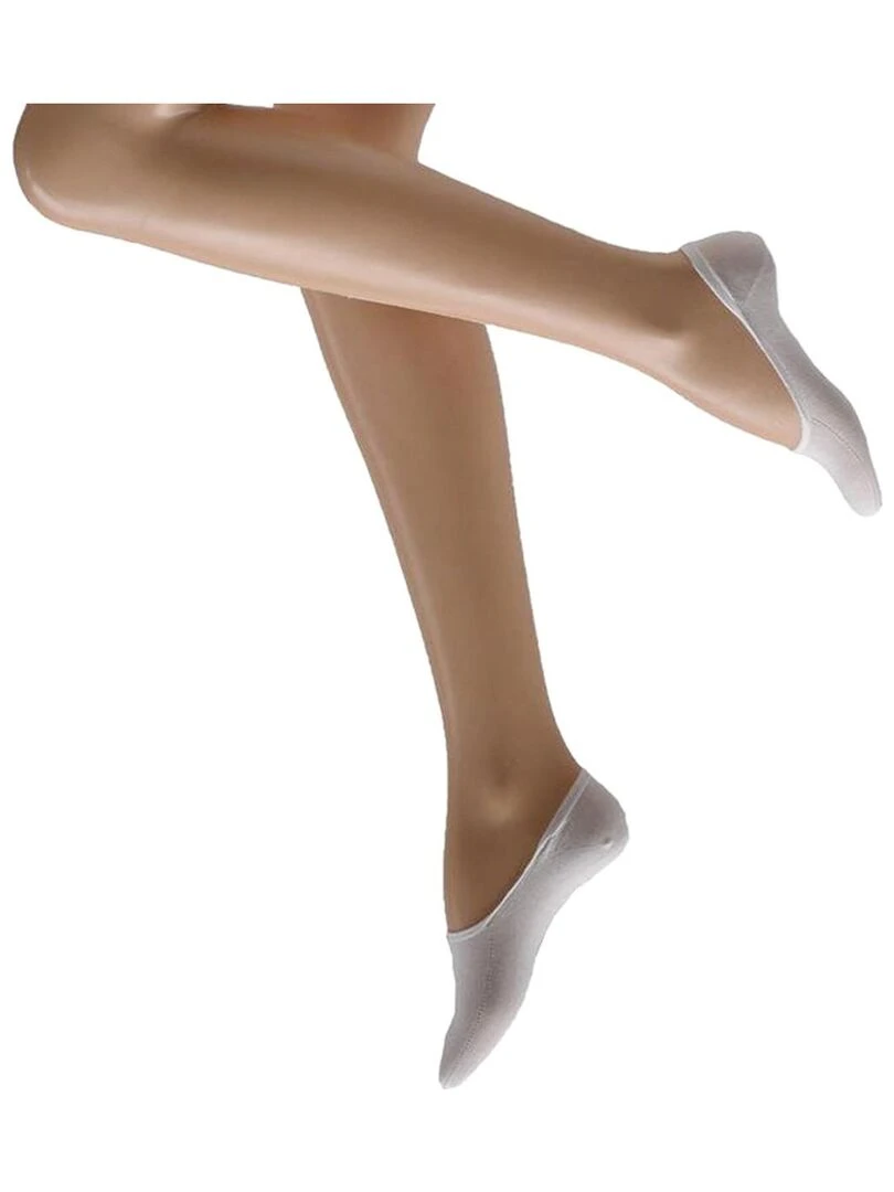 Cette Lot de 2 paires de chaussettes basses spéciales Basket Blanc