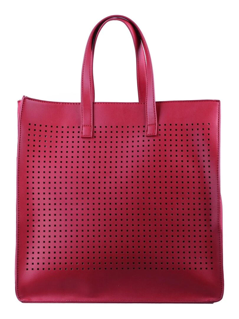 INFINITIF   SAC A MAIN FLAMBE   Rouge