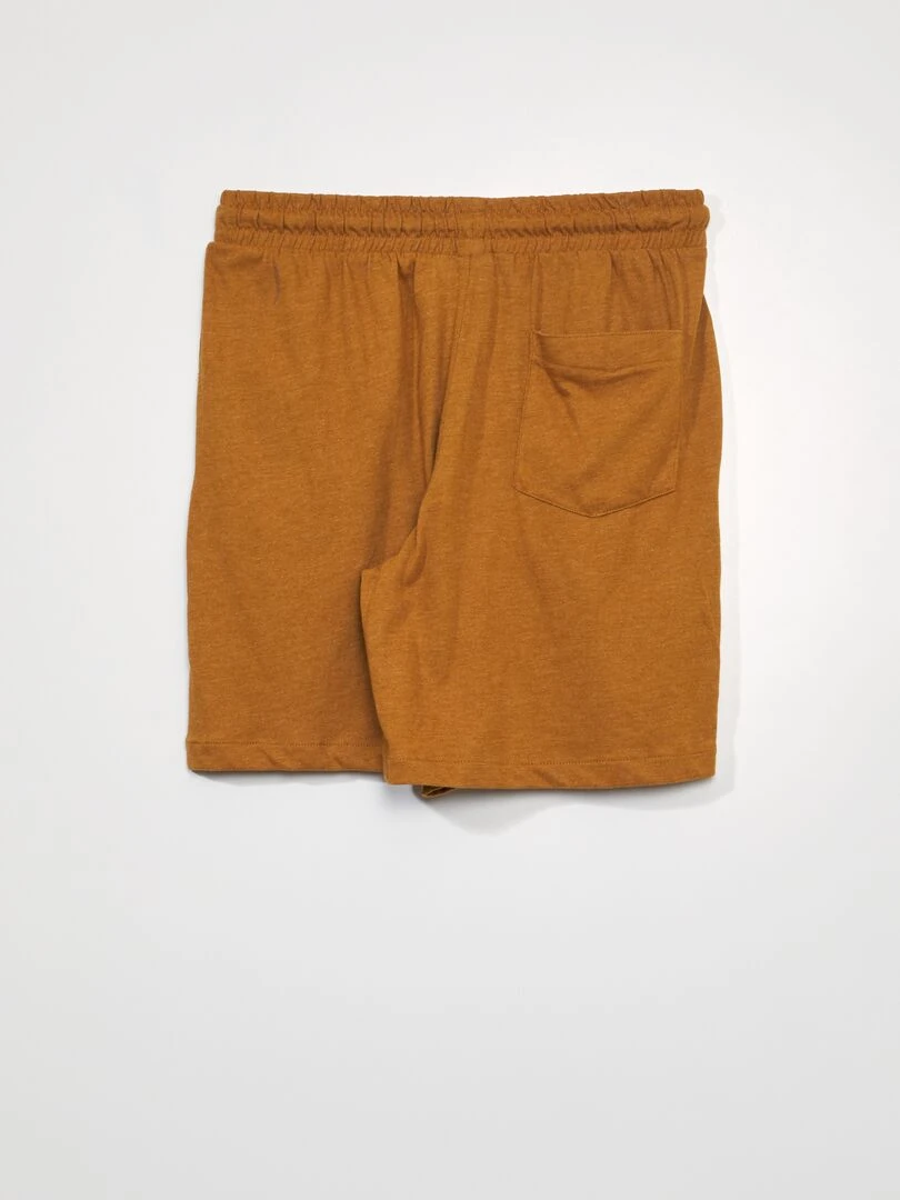 Short en jersey   Lot de 2   Camel/gris