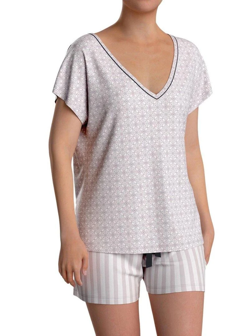 Ensemble pyjama Jewel en modal Gris