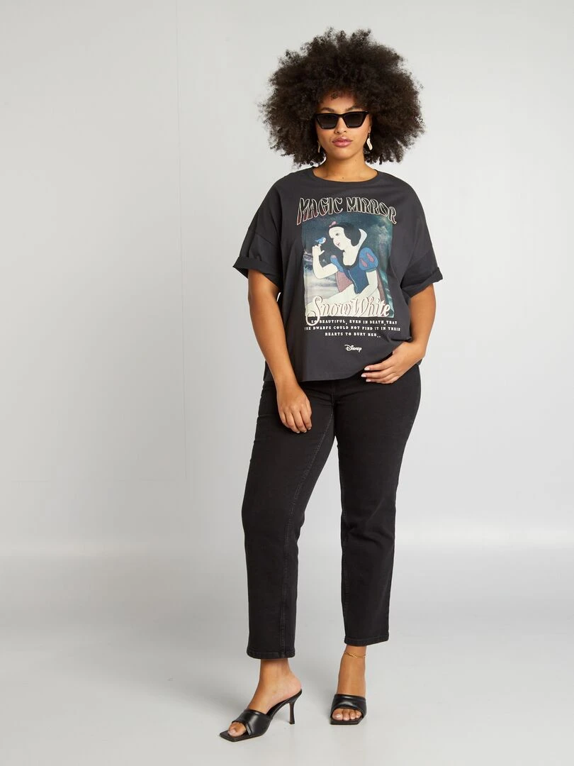 T shirt 'Blanche Neige' 'Disney' Anthracite