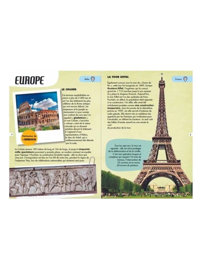Puzzle & Livre   Voyage  découvre  explore  Les monuments du monde   N/A