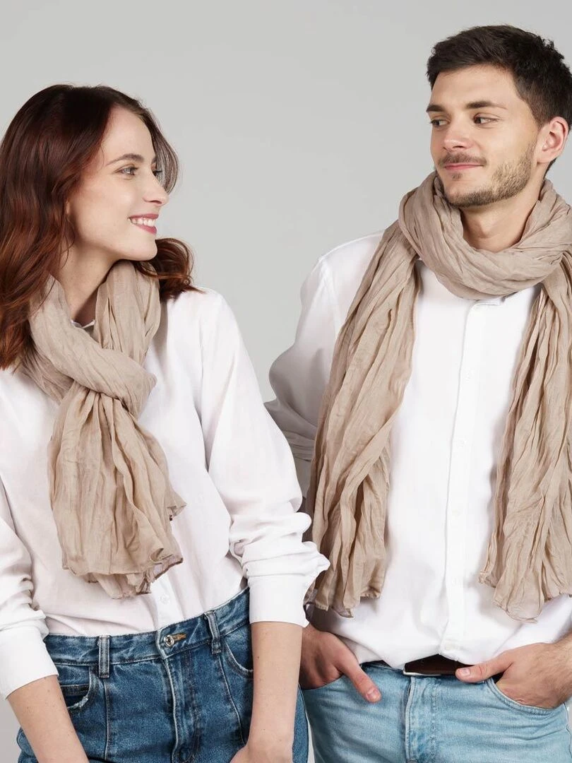 Chèche coton Uni Camel