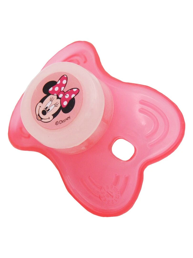 Lot de 2 sucettes nuit Disney Minnie Pink Girl 12 mois   Rose