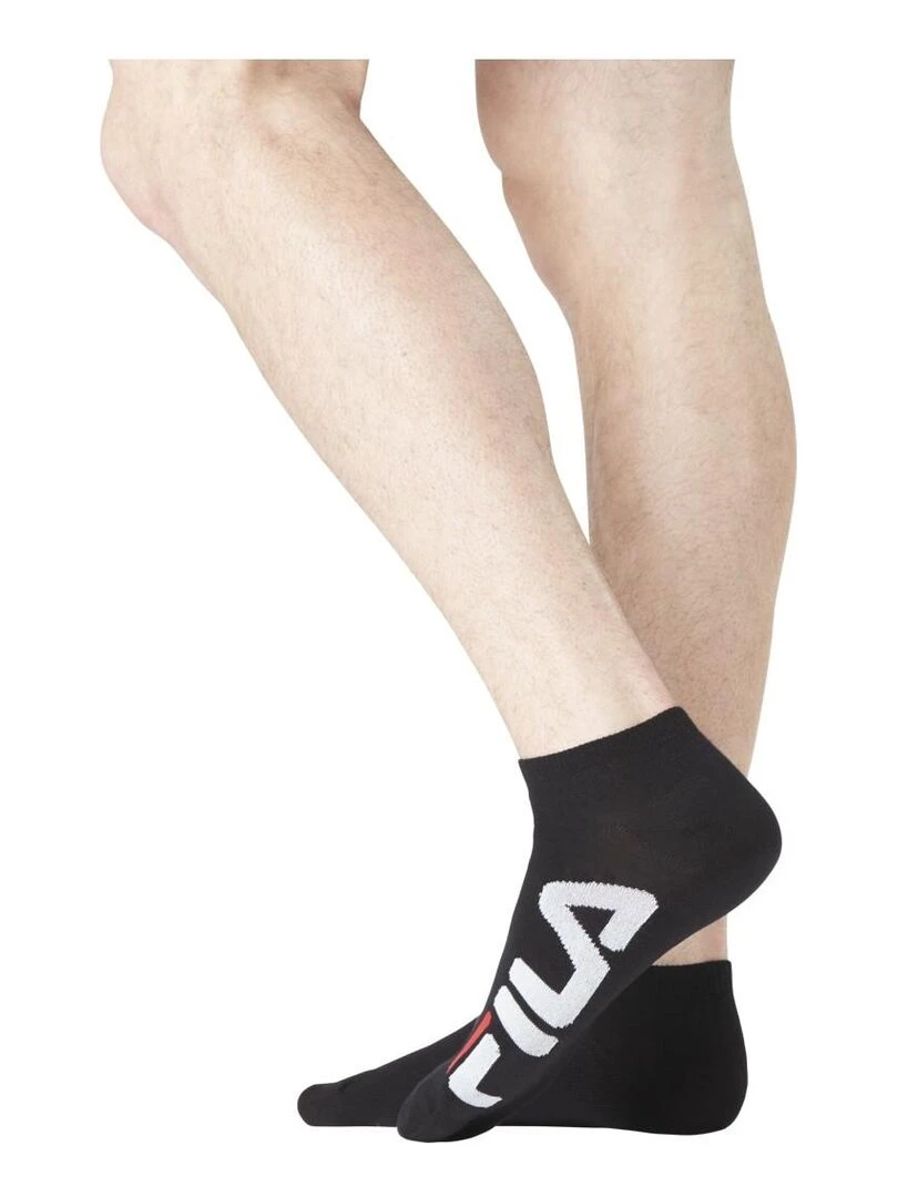 Lot de 6 Paires de Chaussettes socquettes homme 9199 Fila   Noir