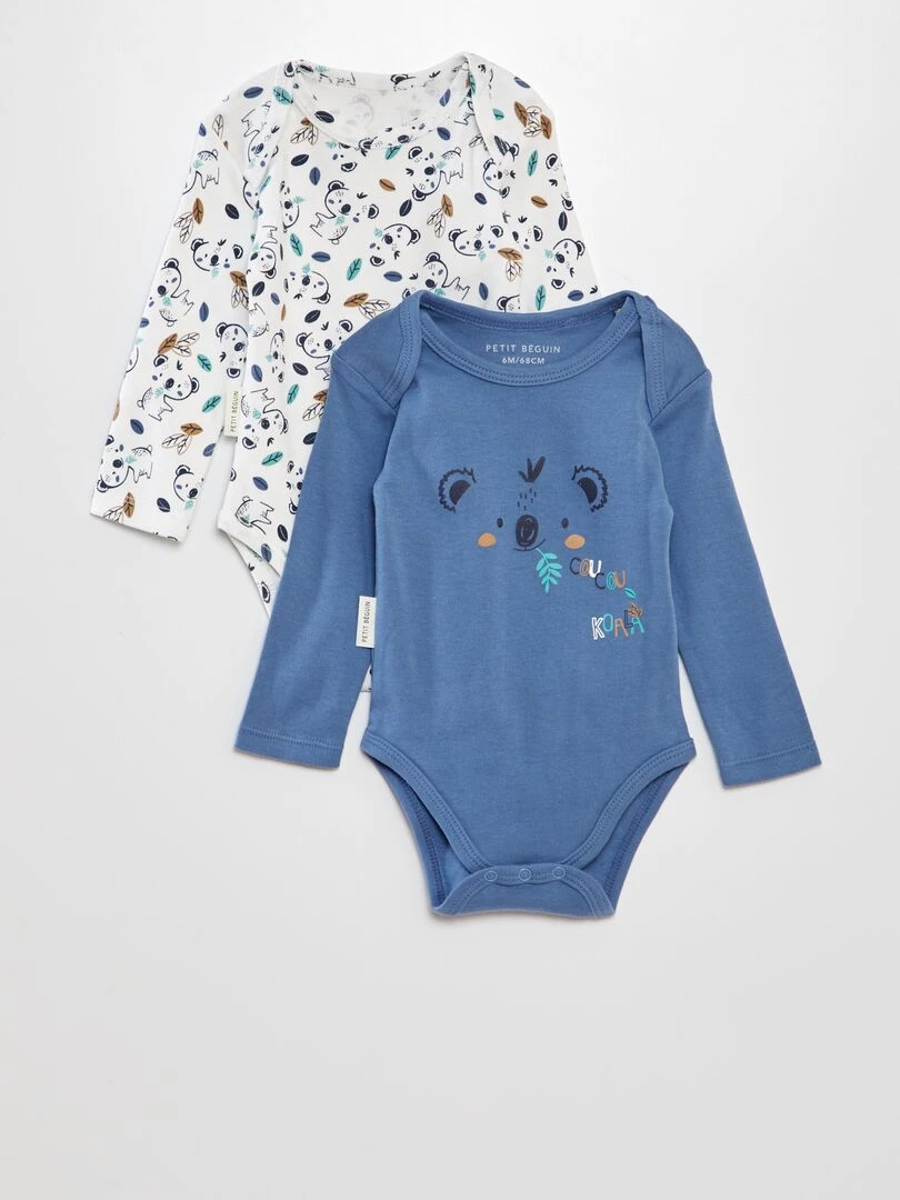 Lot de 2 bodies US Bleu