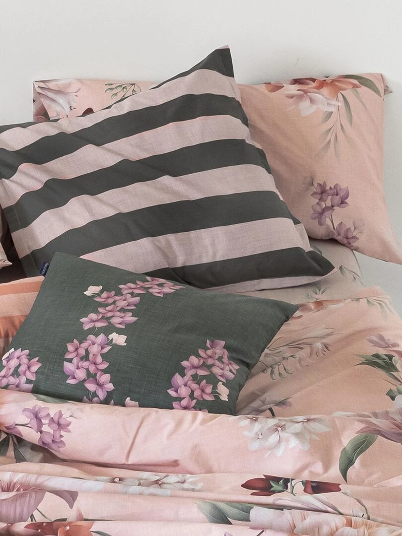 Housse de coussin Summer floral "Happyfriday"   Blanc